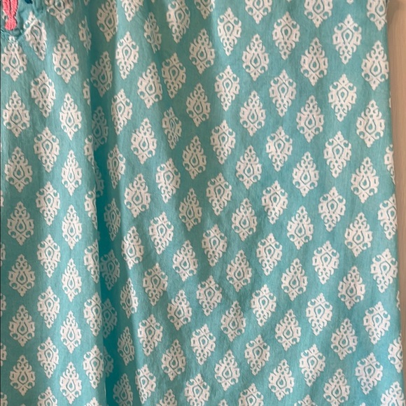 Sleeveless Aqua Patterned Top By Talbots - Picture 7 of 13
